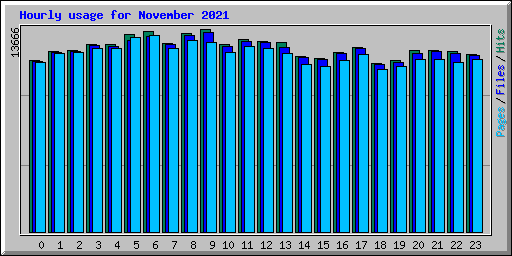 Hourly usage for November 2021