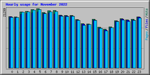 Hourly usage for November 2022