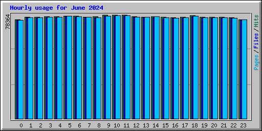 Hourly usage for June 2024